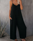 Loose suspender jumpsuit-D145