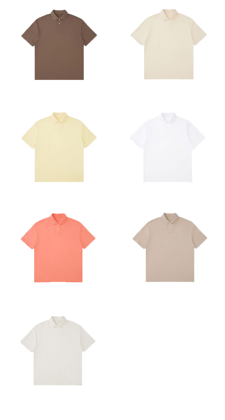 Solid color poloi short -C7