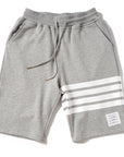Drawstring striped shorts-D501