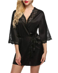 Flared-sleeved robe-D17