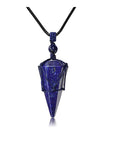 Natural crystal pendant necklace-D693