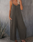 Loose suspender jumpsuit-D145