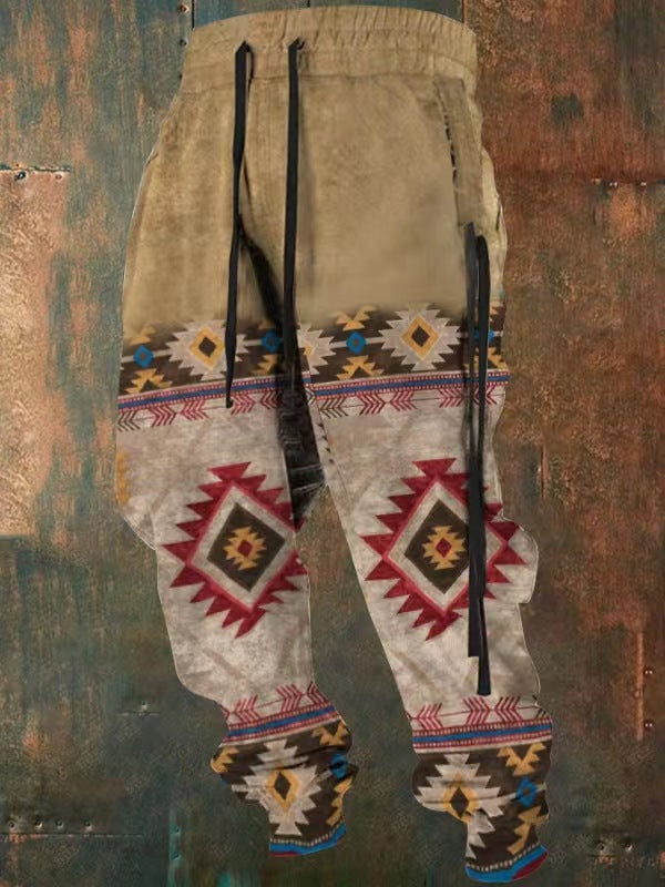 Retro trendy street pants-D404