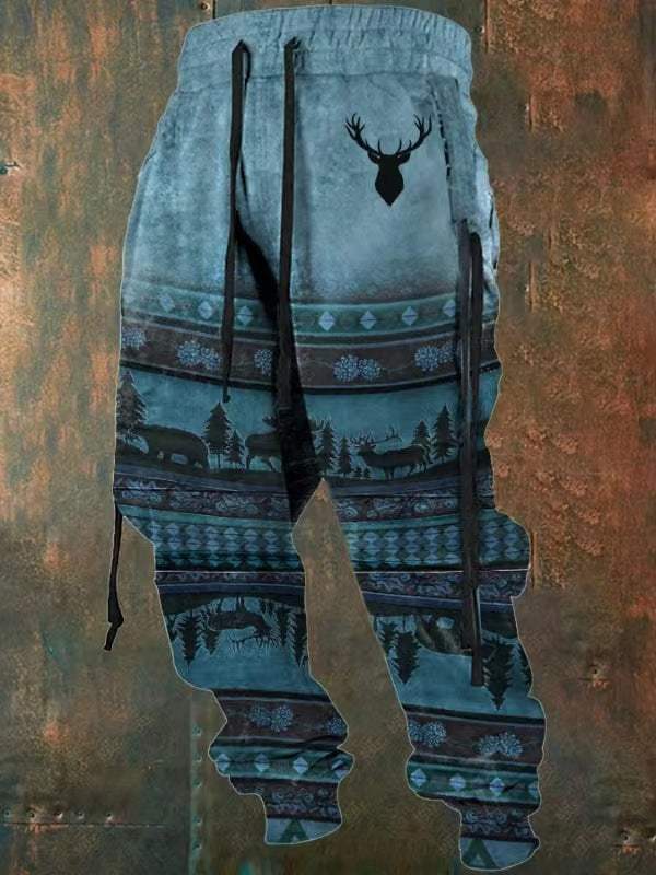 Retro trendy street pants-D404