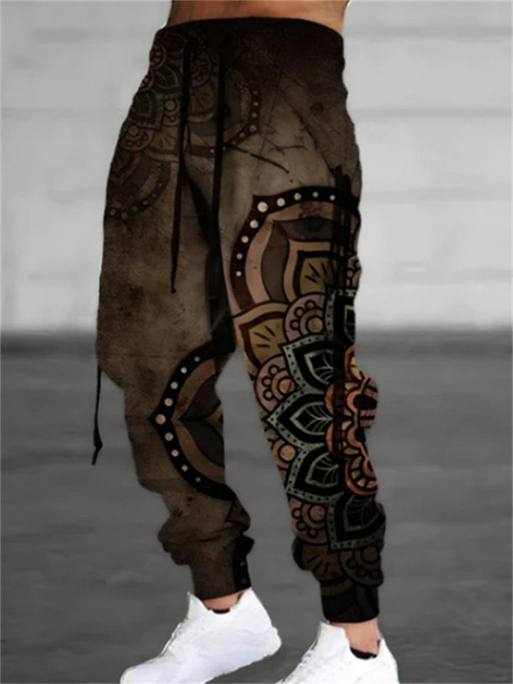 Retro trendy street pants-D404