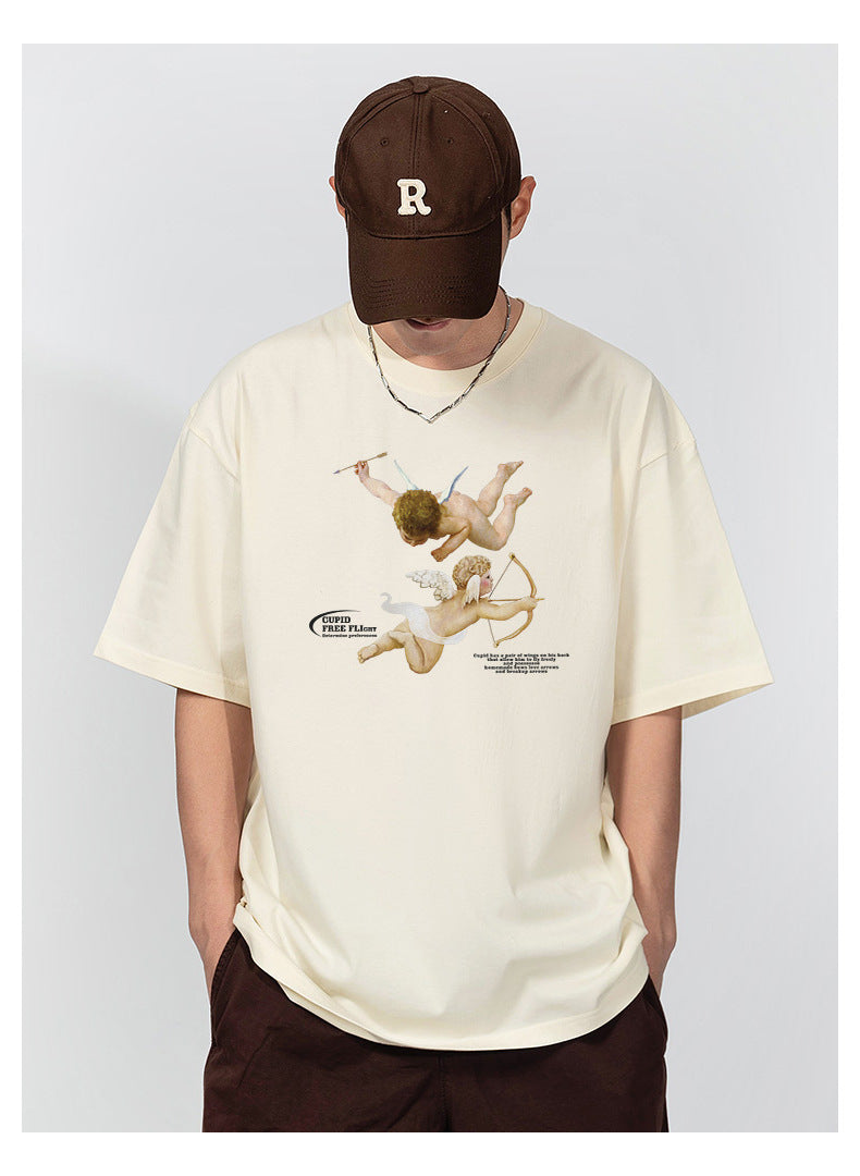 Angel print simple TEE-D570