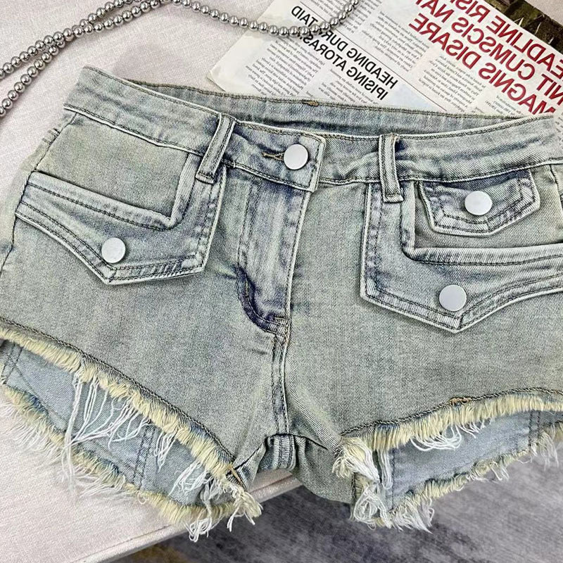 Denim shorts-D791