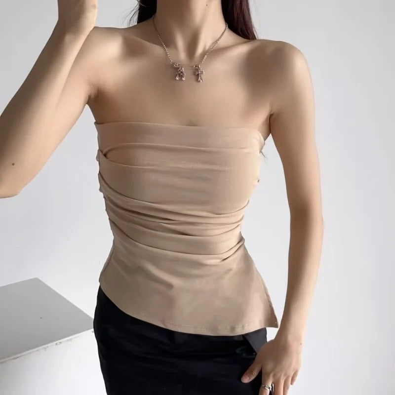 Sexy one-shoulder top-D747