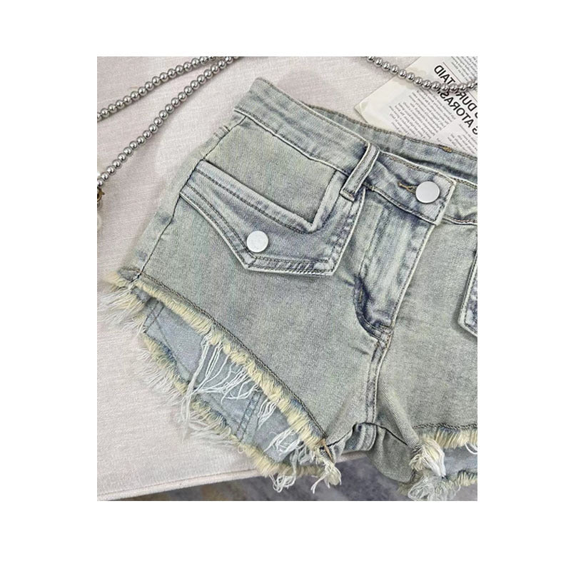 Denim shorts-D791