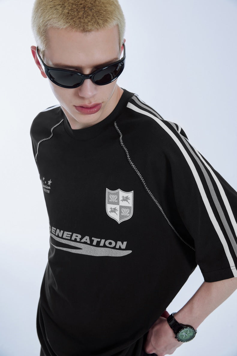 Line jersey style TEE-D521