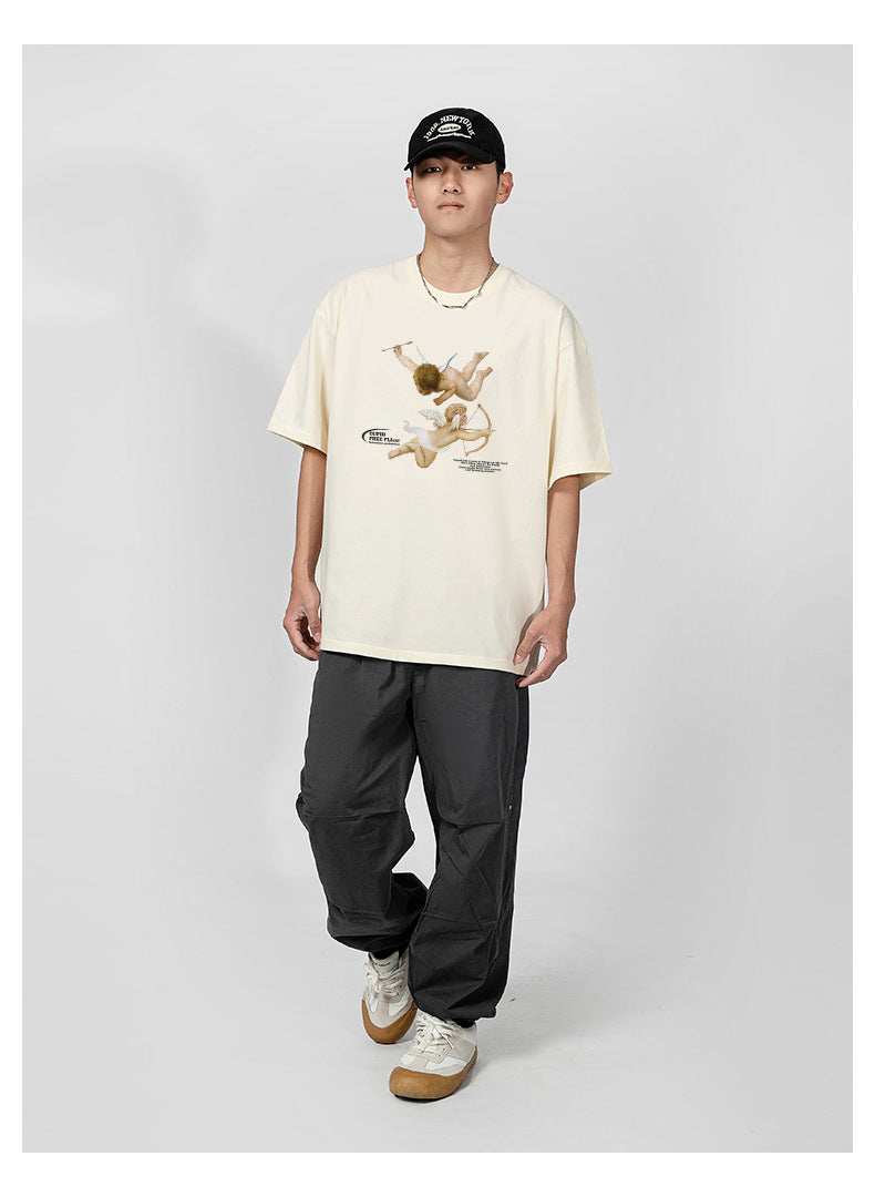 Angel print simple TEE-D570