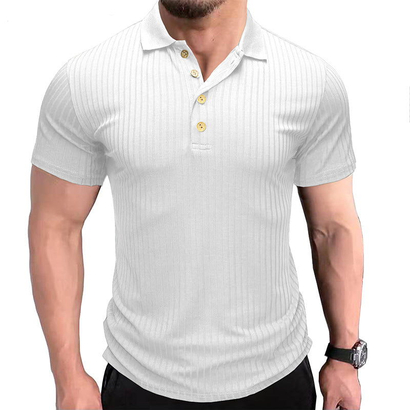 Business button fitted polo-D199