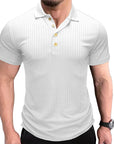 Business button fitted polo-D199