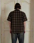 Vintage plaid shirt-D426