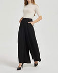 Casual wide-leg pants-D121