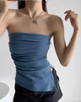 Sexy one-shoulder top-D747