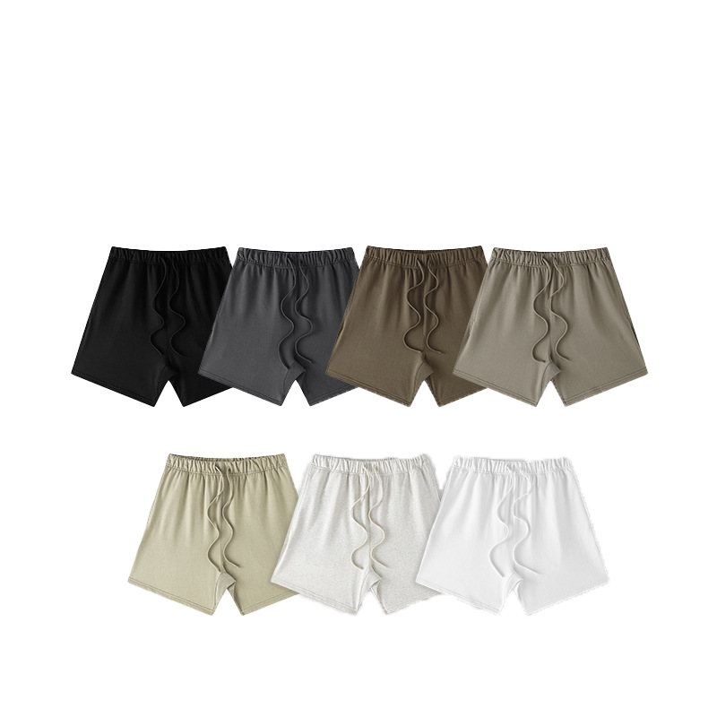 Solid color drawstring shorts-C11