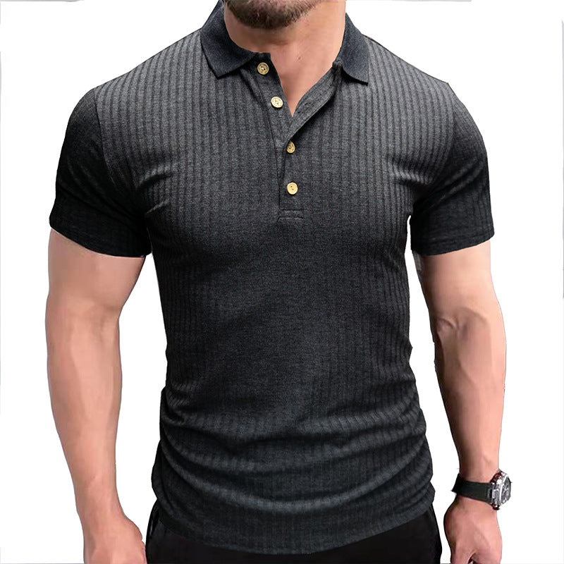 Business button fitted polo-D199