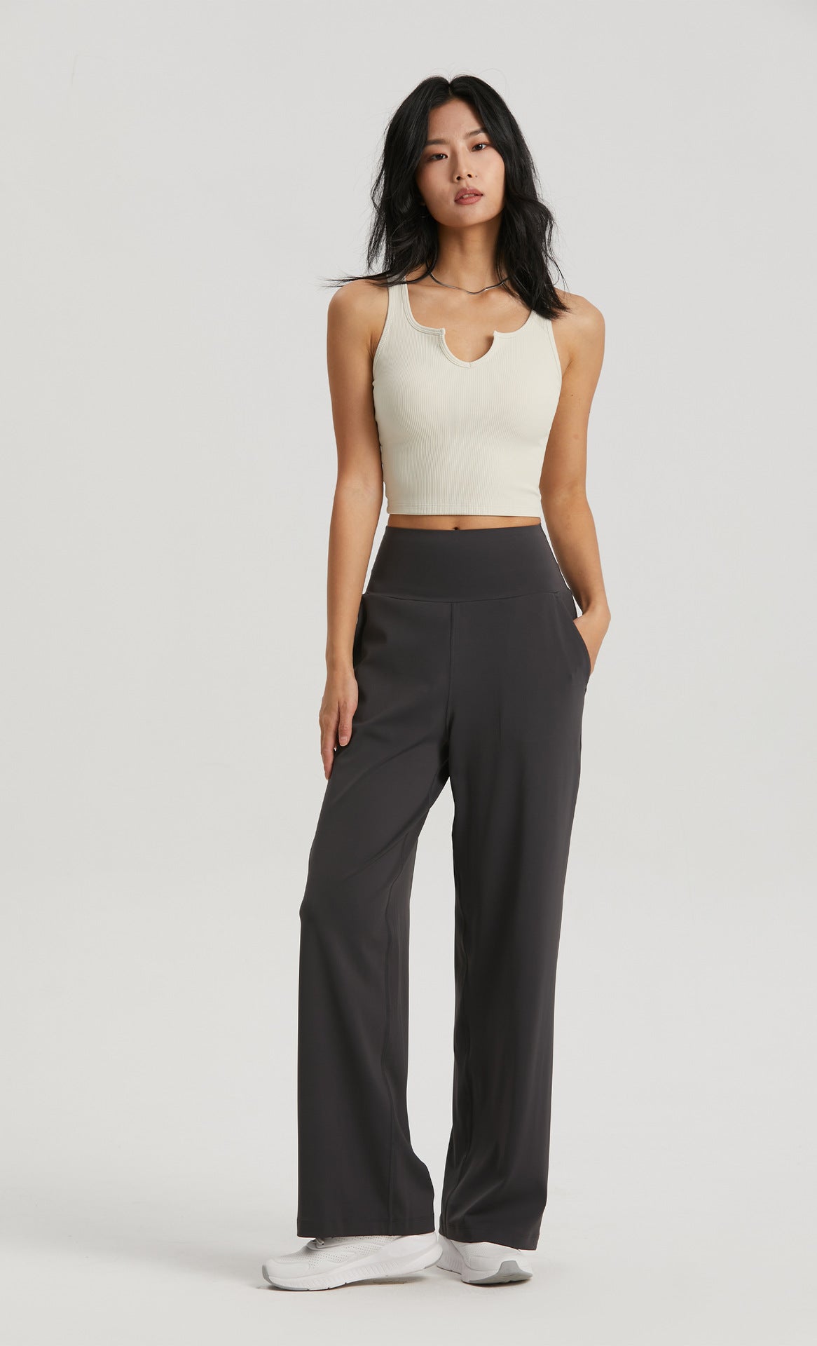 Straight-leg yoga pants-D115