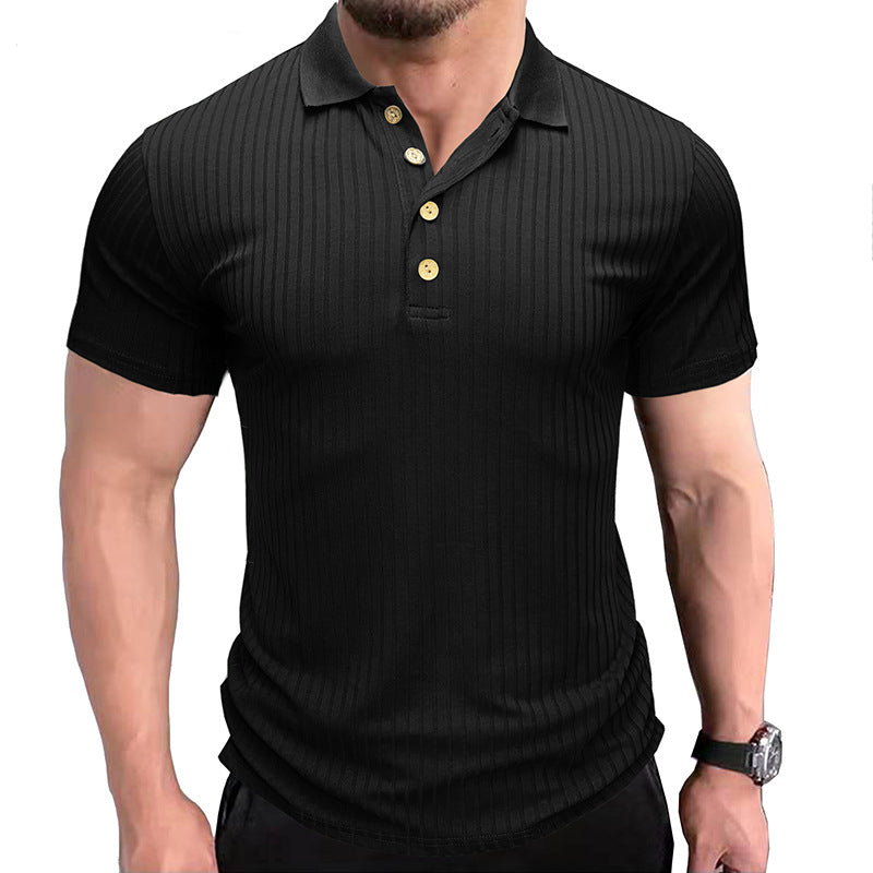 Business button fitted polo-D199