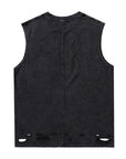 Vintage Reggae Distressed Vest-D454
