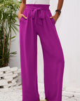 Wide-leg pants-D118