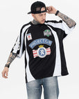 Retro polo football jersey-D356