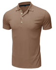 Business button fitted polo-D199
