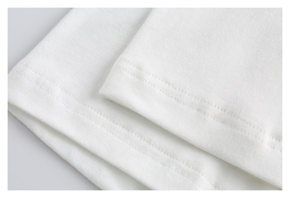 Embroidery trendy tee-D369