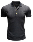 Business button fitted polo-D199