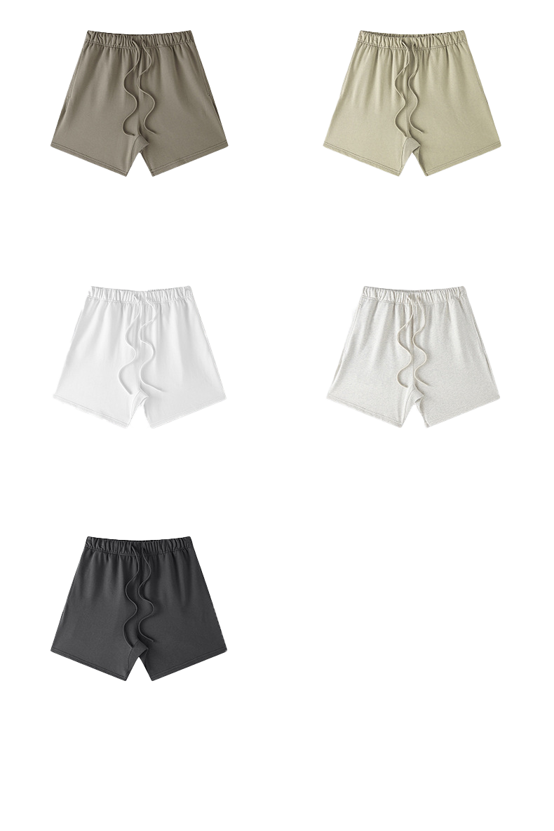 Solid color drawstring shorts-C11