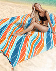 Extra large portable beach mat-D248