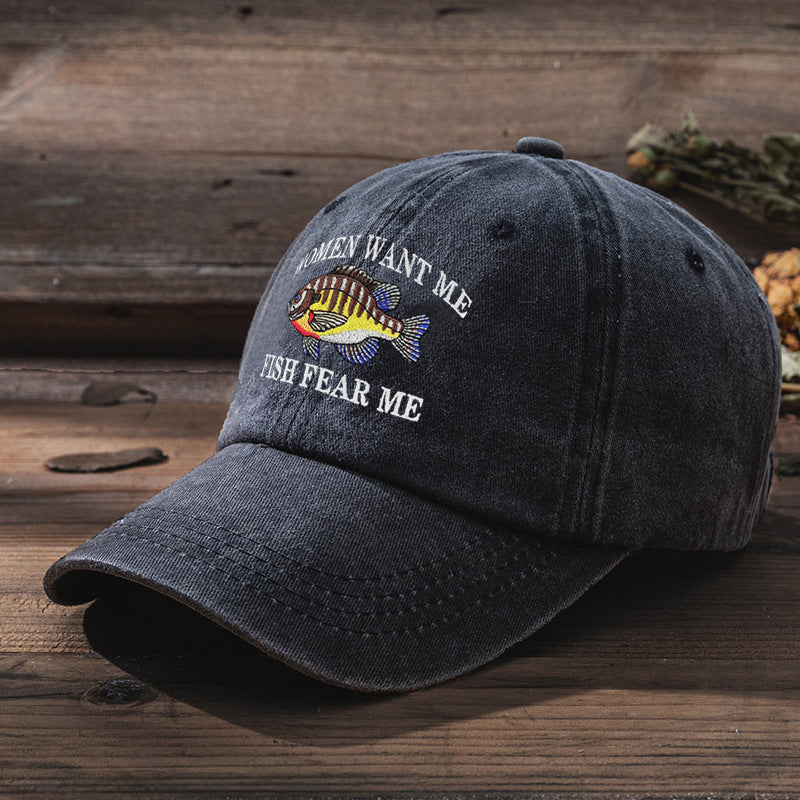 Versatile embroidered baseball cap-D293