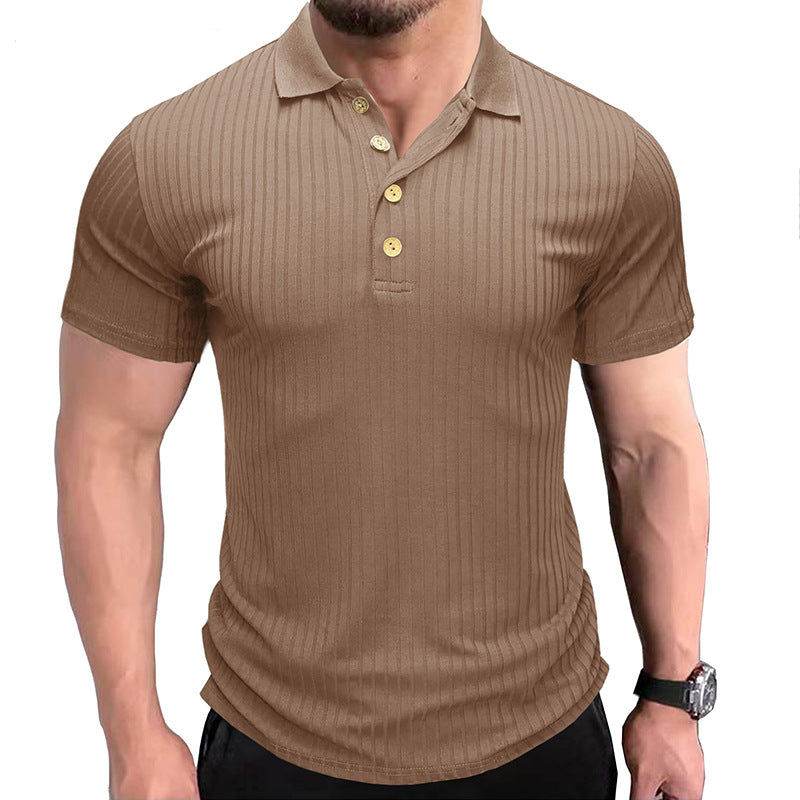 Business button fitted polo-D199