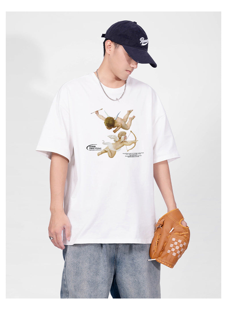 Angel print simple TEE-D570