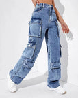 Denim overalls-D95