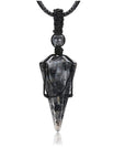 Natural crystal pendant necklace-D693