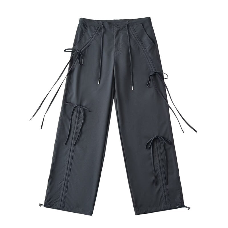 Design drawstring cargo pants-D422