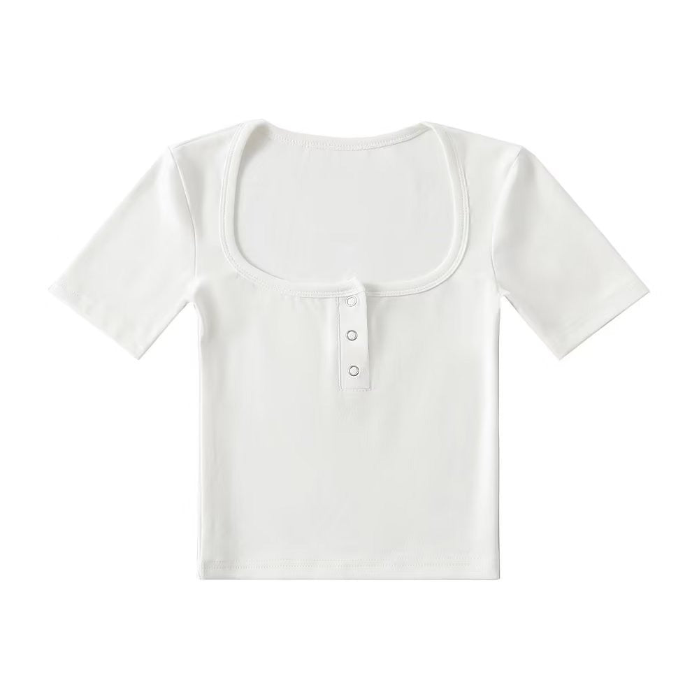 Solid color TEE-D464