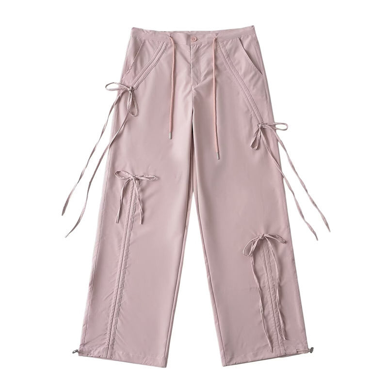 Design drawstring cargo pants-D422