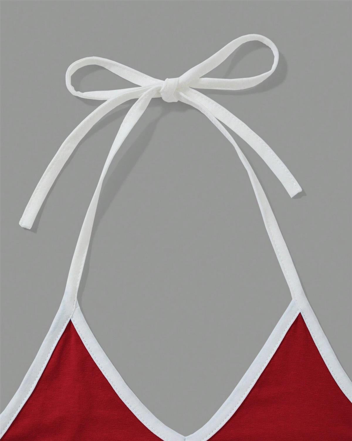 Sweet Halter Top-D529