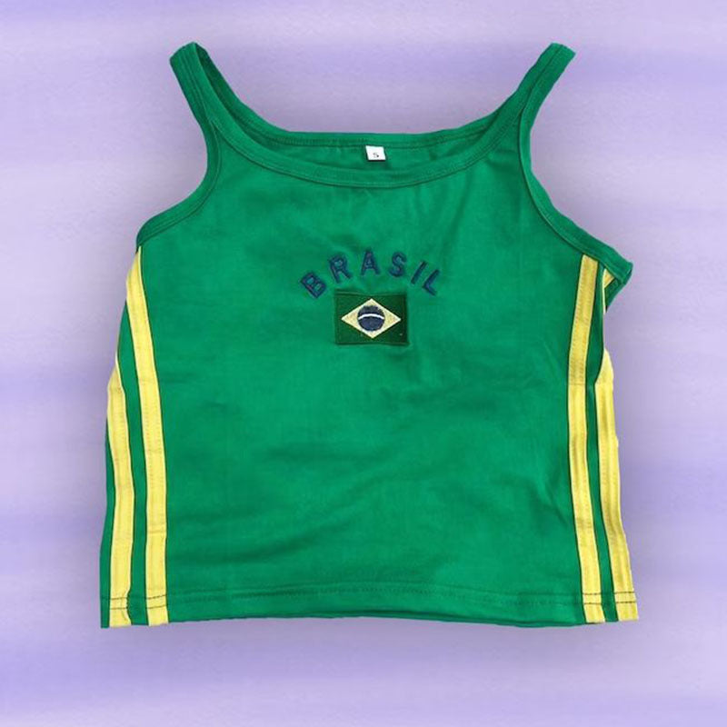 Monogram print European Cup football sling-D583